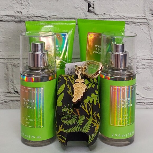 BATH & BODY WORKS 'WAIKIKI BEACH COCONUT' 5-PIECE SET